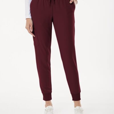 Women's Petite Sizes Silex Knit-Waist Scrub Joggers Thumbnail